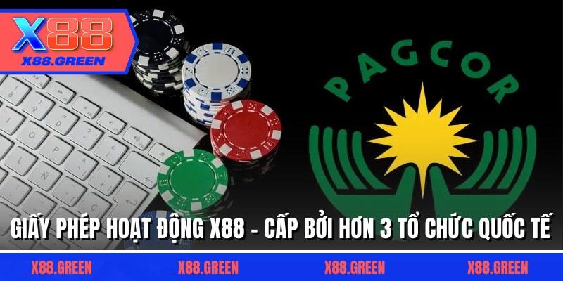 Giấy Phép Hoạt Động X88 - Cấp Bởi Hơn 3 Tổ Chức Quốc Tế